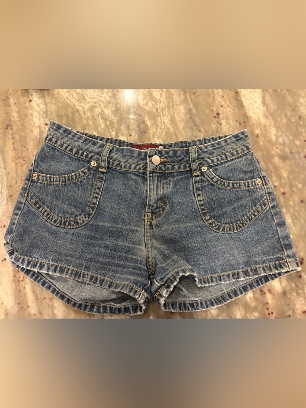 Jordache Cotton Blue Denim Cutoff Shorts